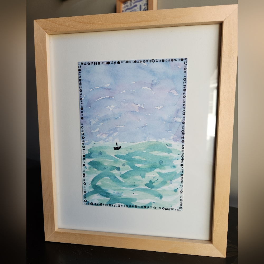 Lost at Sea Watercolor